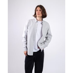 Carhartt WIP L/S Bolton Shirt Sonic Silver garment dyed M