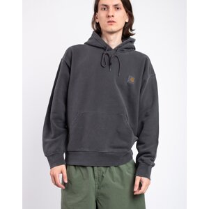 Carhartt WIP Hooded Nelson Sweat Charcoal garment dyed L