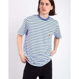 Tričko Carhartt WIP S/S Seidler Pocket T-Shirt Seidler Stripe, Sorrent