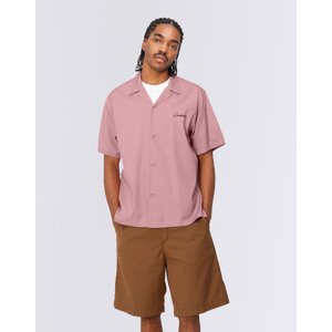 Carhartt WIP S/S Delray Shirt Glassy Pink/Black XL