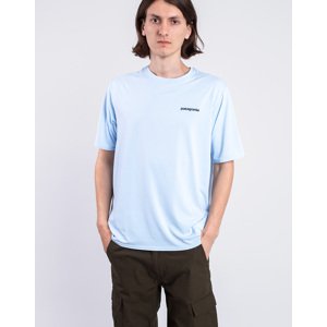 Tričko Patagonia M's Cap Cool Daily Graphic Shirt - Waters Boardshort Logo: Chilled Blue