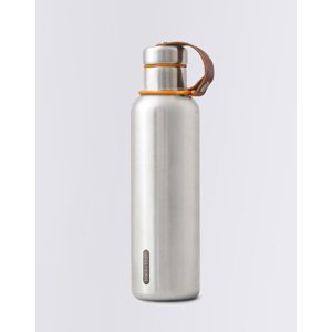 Black+Blum Steel Instulated Water Bottle Large Silver/Orange