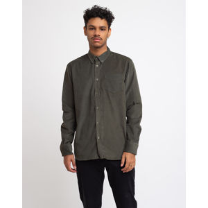 By Garment Makers The Organic Corduroy Shirt Forrest Green L