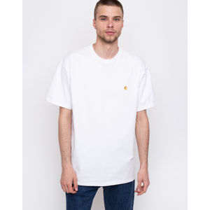 Tričko Carhartt WIP S/S Chase T-Shirt White / Gold