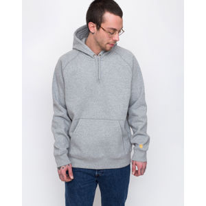 Carhartt WIP Hooded Chase Sweat Grey Heather / Gold XS