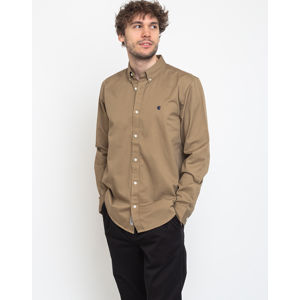 Carhartt WIP L/S Madison Shirt Leather/Dark Navy L