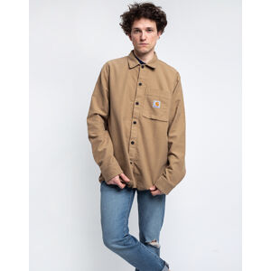 Carhartt WIP L/S Holston Shirt Leather rinsed S