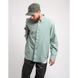 Carhartt WIP L/S Bolton Shirt Misty Sage garment dyed L