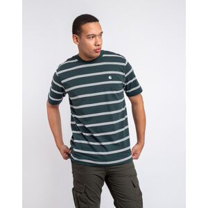Tričko Carhartt WIP S/S Glover T-Shirt Glover Stripe, Juniper / Wax / Wax