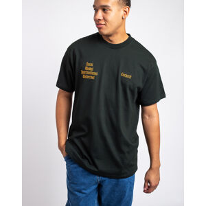 Tričko Carhartt WIP S/S Letterman T-Shirt Dark Cedar / Ochre