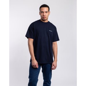 Tričko Carhartt WIP S/S Script Embroidery T-Shirt Atom Blue / White