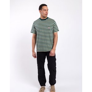 Tričko Carhartt WIP S/S Scotty Pocket T-Shirt Scotty Stripe, Botanic / Agave