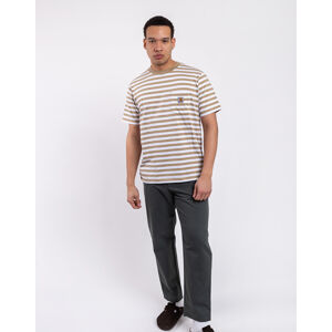 Tričko Carhartt WIP S/S Scotty Pocket T-Shirt Scotty Stripe, Ammonite / White