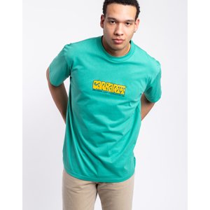 Tričko Carhartt WIP S/S Heat Script T-Shirt Aqua green