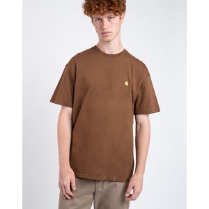 Tričko Carhartt WIP S/S Chase T-Shirt Tamarind/Gold