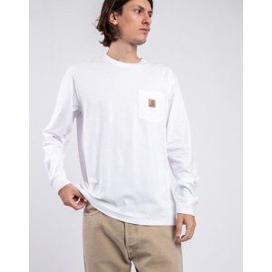 Tričko Carhartt WIP L/S Pocket T-Shirt White