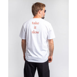 Forét Book T-Shirt WHITE/BURNT RED XL