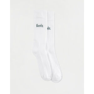 Forét Walk Socks WHITE/DARK GREEN