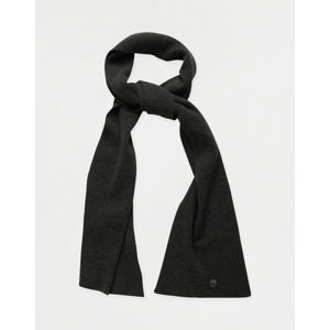 Knowledge Cotton JUNIPER organic wool scarf 1073 Dark Grey Melange