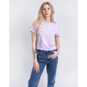 Knowledge Cotton Rosa Basic Badge Tee 1324 Pastel Lilac S