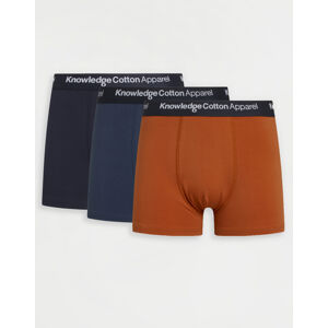Knowledge Cotton Maple 3 Pack Underwear 1188 Dark Denim XL