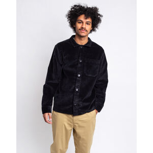 Knowledge Cotton Pine Stretched 8-wales Corduroy Overshirt 1300 Black Jet S