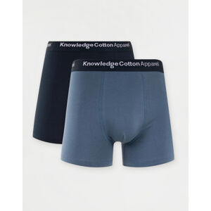 Knowledge Cotton 2 Pack Underwear 1361 China Blue L