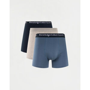 Knowledge Cotton 3 Pack Underwear 1361 China Blue L