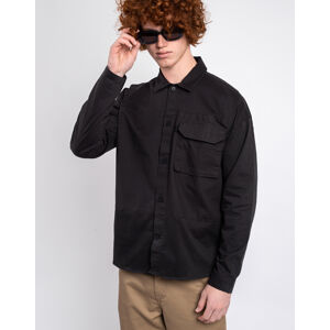 Knowledge Cotton Outdoor Twill Overshirt With Contrast Fabric 1167 Phantom L