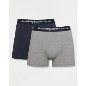 Knowledge Cotton 2-Pack Underwear 1012 Grey Melange M