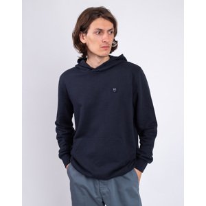 Knowledge Cotton Hood Basic Badge Sweat 1001 Total Eclipse S