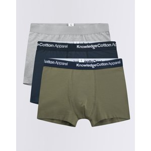 Knowledge Cotton 3-Pack Underwear 1100 Dark Olive XL