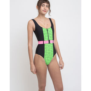 Lazy Oaf Moody Check Swimsuit Black XS