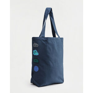 Patagonia Market Tote Surf Activism Patches: Tidepool Blue
