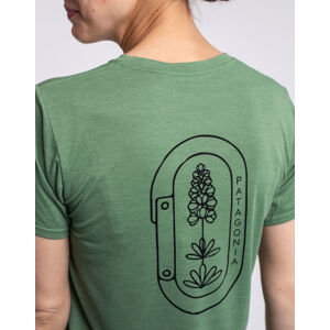 Patagonia W's Cap Cool Daily Graphic Shirt Clean Climb Bloom: Sedge Green X-Dye M