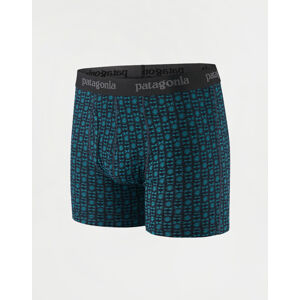 Patagonia M's Essential Boxer Briefs - 3" Aligned: Pitch Blue S
