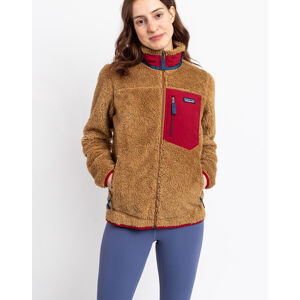 Patagonia W's Classic Retro-X Jacket Nest Brown w/Wax Red L