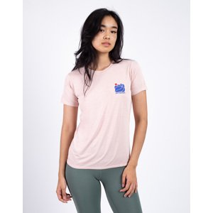 Tričko Patagonia W's Cap Cool Daily Graphic Shirt - Waters Sunrise Rollers: Cozy Peach X-Dye