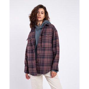 Patagonia W's HW Fjord Flannel Overshirt Ice Caps: Dusky Brown L