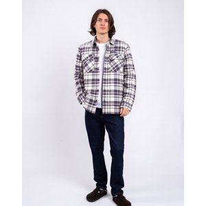 Patagonia M's Insulated Organic Cotton MW Fjord Flannel Shirt Ice Caps: Smolder Blue L