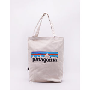 Patagonia Market Tote P-6 Logo: Bleached Stone