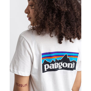 Patagonia W's P-6 Logo Organic Crew T-Shirt White L