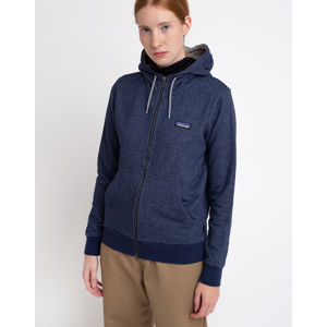Patagonia W's P-6 Label French Terry Full-Zip Hoody Navy Blue L