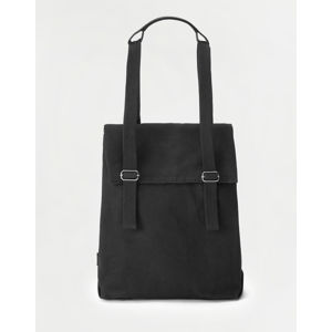 Qwstion Flap Tote Small All Black