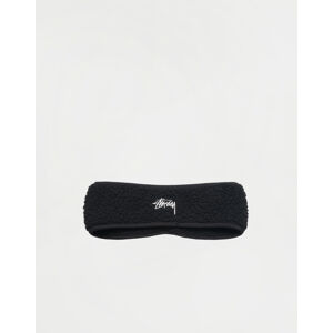 Stüssy Solid Polar Fleece Headband BLACK