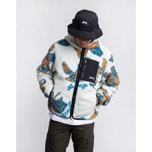 Stüssy Floral Sherpa Hood Jacket BONE M