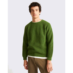 Thinking MU Green Anteros Knitted Sweater PARROT GREEN L