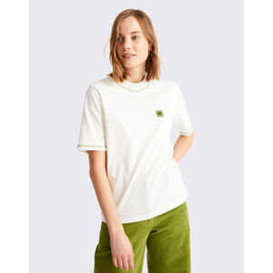 Thinking MU Sol Green Contrast T-Shirt SNOW WHITE L
