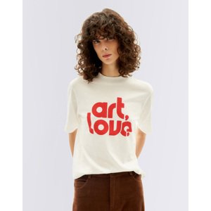 Tričko Thinking MU Art&Love Mock T-Shirt SNOW WHITE