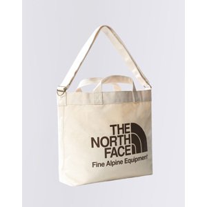The North Face Adjustable Cotton Tote Weimaraner Brown Large Logo Print
